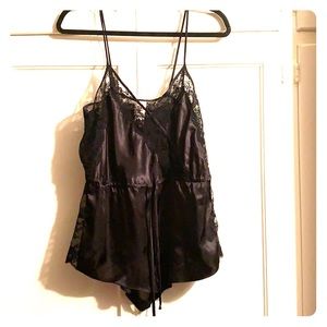 Black Lace Romper Nightie